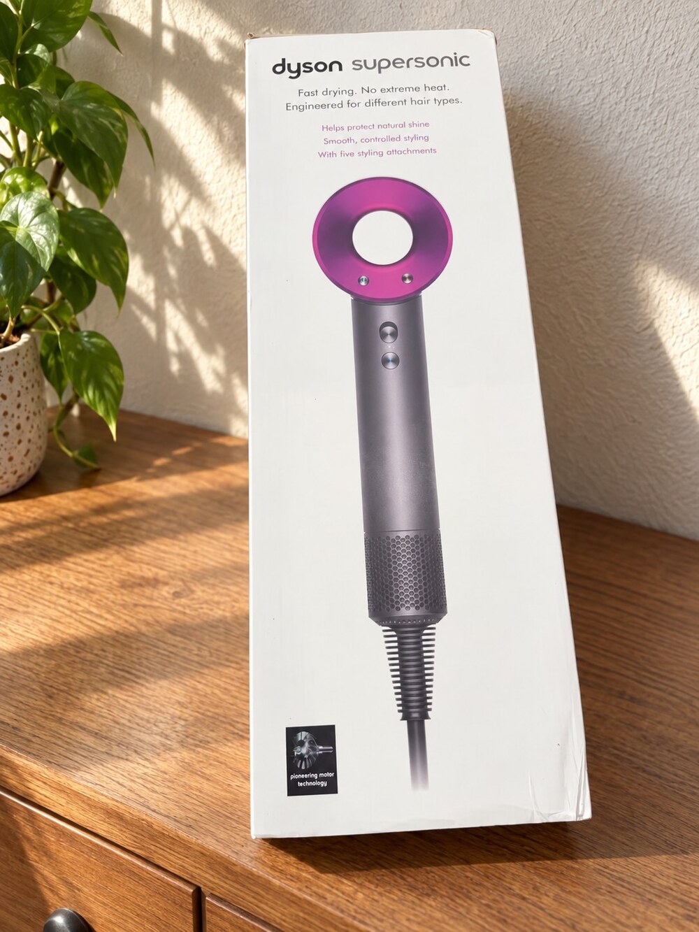 Dyson Supersonic Hair Dryer with Box, Gray and Pink - Picture 1 of 10